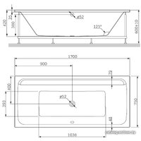 Ванна AM.PM Inspire 2.0 W52A-170-075W-A