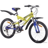 Детский велосипед Racer Tiger 20 (желтый/синий, 2017)