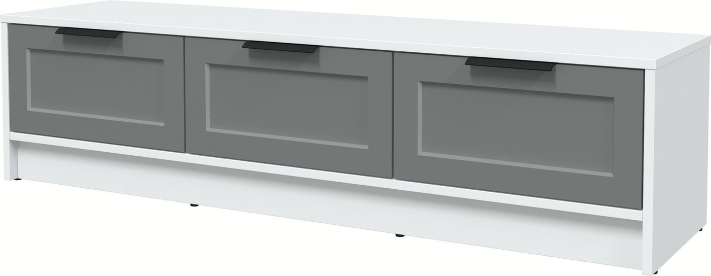 

Тумба Интерлиния ТВ Концепт Тренд КТ-ТВ3-35 (белый платинум/серый)