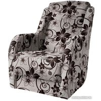 Интерьерное кресло Асмана Дачник-1 (рогожка цветок крупный кор.)