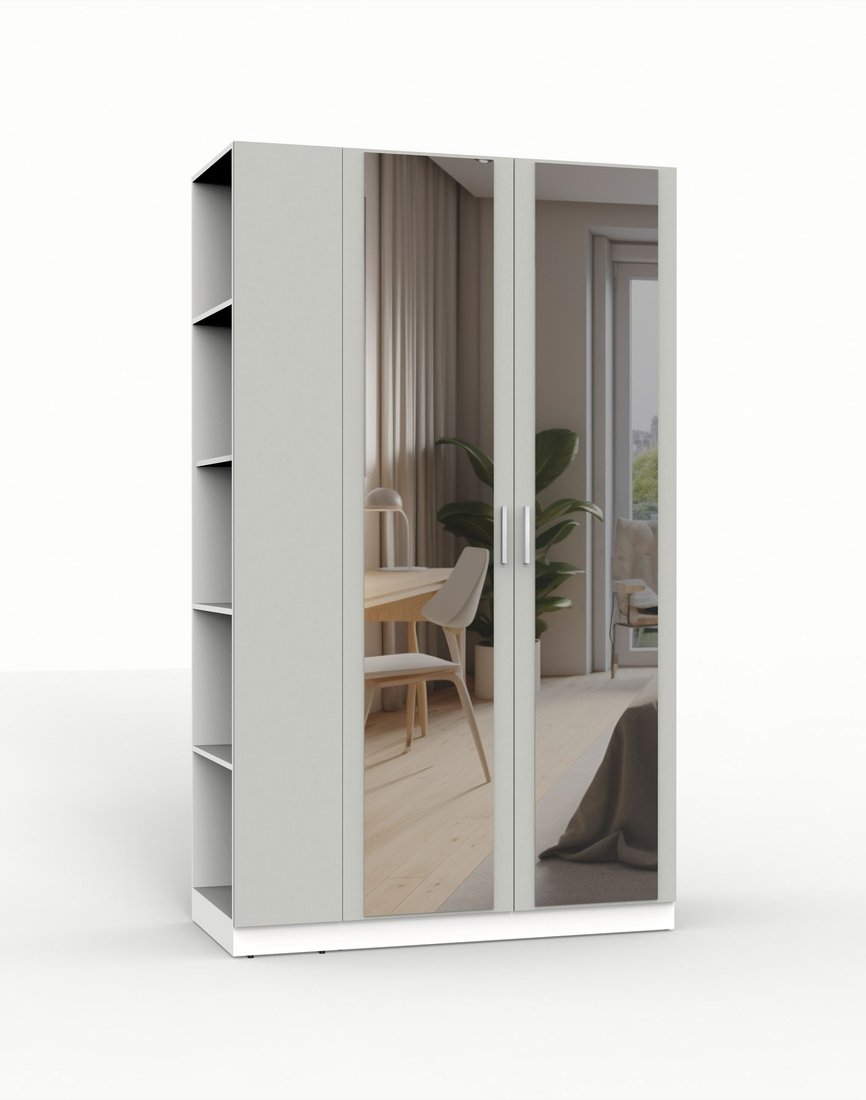 

Шкаф распашной Интермебель Марсель-19 МР 01-19 (шиншилла серая)