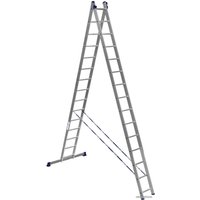 Лестница-стремянка Алюмет двухсекционная универсальная 6215 2x15