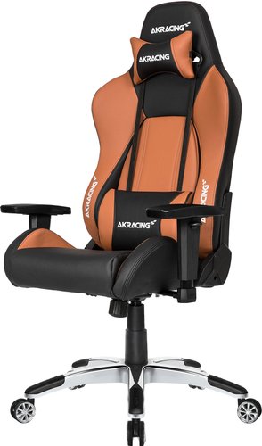 Игровое (геймерское) кресло AKRacing Premium (коричневый/черный)