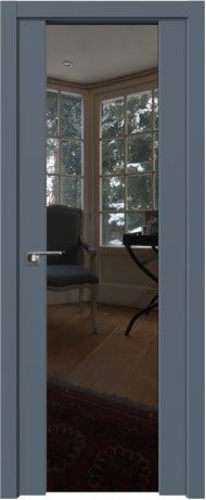 Межкомнатная дверь ProfilDoors 8U L 60x200 (антрацит/триплекс зеркальный)