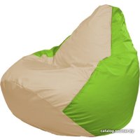 Кресло-мешок Flagman Груша Макси Г2.1-141 (салатовый/бежевый)