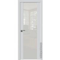 Межкомнатная дверь ProfilDoors 110U L 60x200 (аляска, стекло lacobel белый лак)