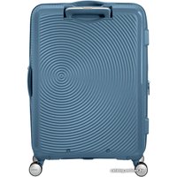 Чемодан-спиннер American Tourister SoundBox Stone Blue 67 см