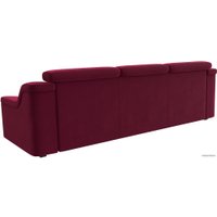 Диван Лига диванов Линдос (микровельвет, бордовый)