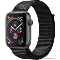 Умные часы Apple Watch Series 4 44 мм (алюминий серый космос/нейлон черный)