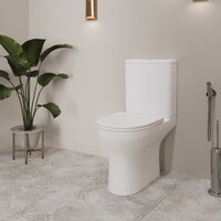 Унитаз напольный Lauter W246 2110246 + гигиенический душ Sano 21LT1292BM (горизонтальный выпуск)