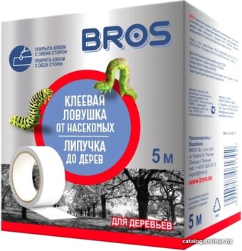 Лента от насекомых Bros Липкий пояс для деревьев 385 (5 м)