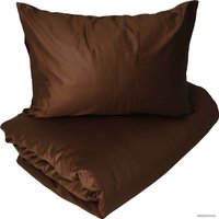 1.5-спальный комплект постельного белья Loon Adelina (1.5-спальный, наволочка 70x70, коричневый)
