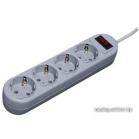 Сетевой фильтр Defender ES Lite 4 розетки, серый, 1.8 м