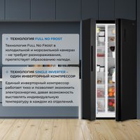 Холодильник side by side ZUGEL ZRSS630B