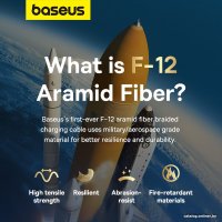 Кабель Baseus Unbreakable Series Fast Charging Data Cable 100W USB Type-A - USB Type-C (2 м, черный)