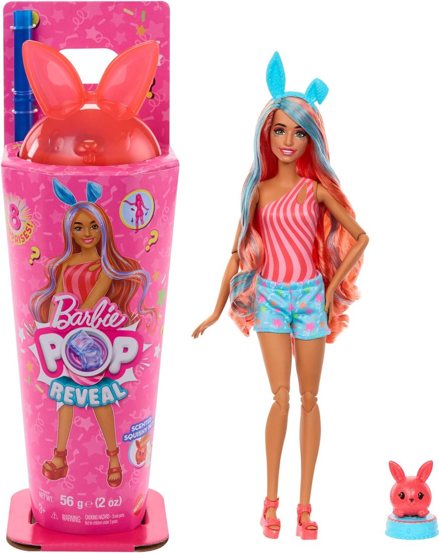 Кукла-сюрприз Barbie Pop Reveal Shakes Series Образ кролика JCN87