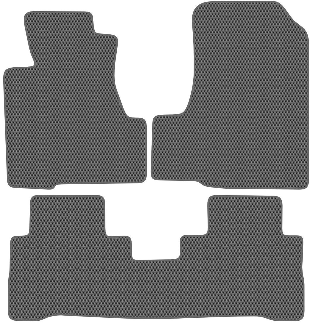 Комплект ковриков для авто Alicosta Honda CR-V III (suv / RE) 2007 - 2012 (серый, ромб)