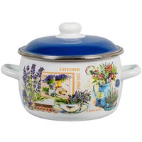 Кастрюля СтальЭмаль Горная лаванда 6RC221M