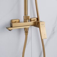 Душевая система  Shevanik S4436G (золотой сатин)