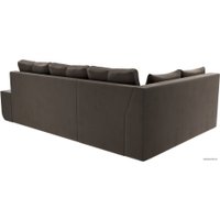 Угловой диван Mebelico Амадэус 109685 (левый, велюр, коричневый)