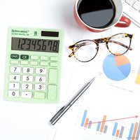 Бухгалтерский калькулятор BRAUBERG Ultra Pastel-08-LG 250515 (мятный)