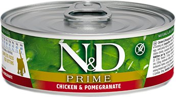 

Консервированный корм для кошек Farmina N&D Prime Chicken & Pomegranate Kitten 80 г