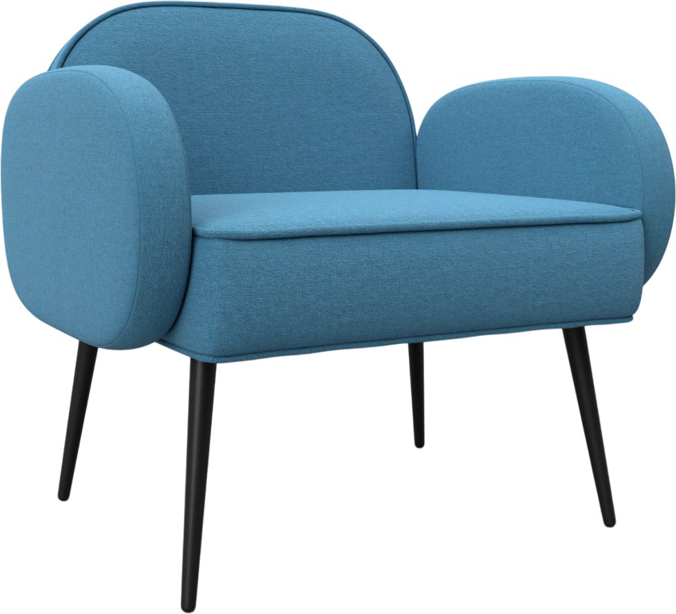 

Интерьерное кресло Лига диванов Лига-086 132430 (рогожка Амур 10 голубой)