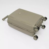 Чемодан-спиннер Francesco Molinary 344-8038/2-20GGN (серый/зеленый)