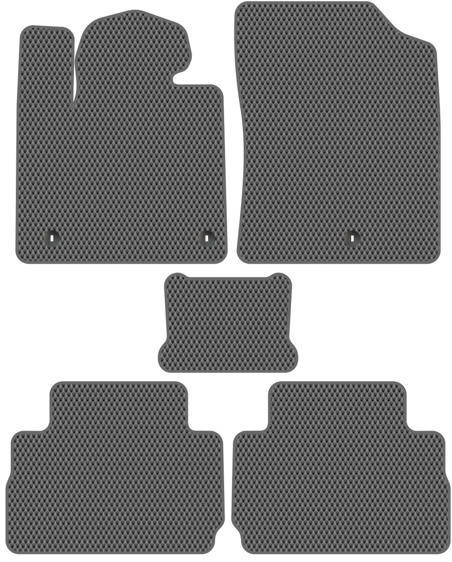 

Комплект ковриков для авто Alicosta Hyundai Santa Fe IV (suv 5 мест / TM) 2021 - Н.В. (серый, ромб)