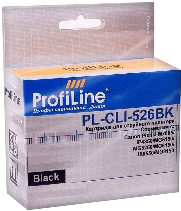 

Картридж ProfiLine PL-CLI-526BK-Bk (аналог HP CLI-526BK)