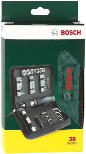Набор отвертка с битами Bosch Mixed 2607019506 38 предметов