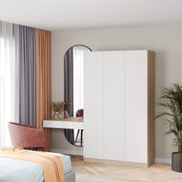 Шкаф распашной Soma Lord Lite 120x200 (дуб сонома/белый)