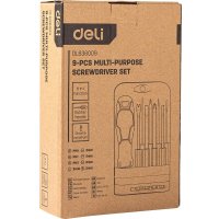 Набор отвертка с битами Deli DL636009 (8 предметов)