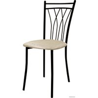 Стул Гальваник Премьер (эмаль черный муар/бенгал бежевый)