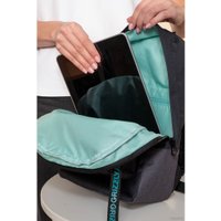 Городской рюкзак Grizzly RXL-327-3 (черный/мятный)