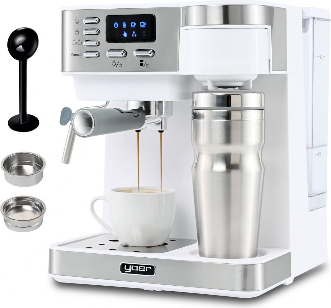 

Рожковая кофеварка Yoer Dualio CCM03W