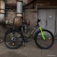 Велосипед Stels Navigator 700 MD 27.5 р.17.5 Z010 Курьер 2024 (разобранный, черный матовый)