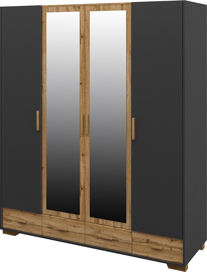 

Шкаф распашной Elva Нодо NEM01HP-2D2Z4S-1890/620/2200 (02) (дуб вотан/графит)