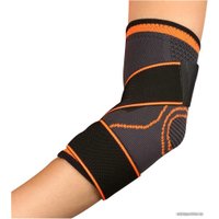 Суппорт локтя Indigo IN217 (L, черный/оранжевый)