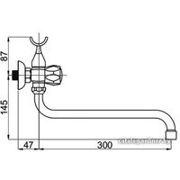 Смеситель Rubineta C-1 Cross (K) (C1SK06)