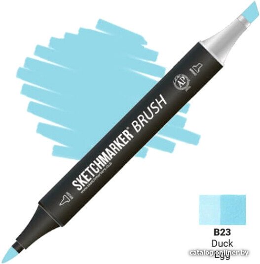 Маркер художественный Sketchmarker Brush Двусторонний B23 SMB-B23 (утиное яйцо)