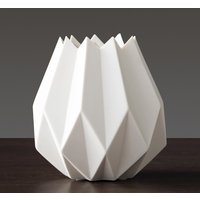 Ваза Merry Bear Home Decor Черное и белое Оригами /20161649 (белый)