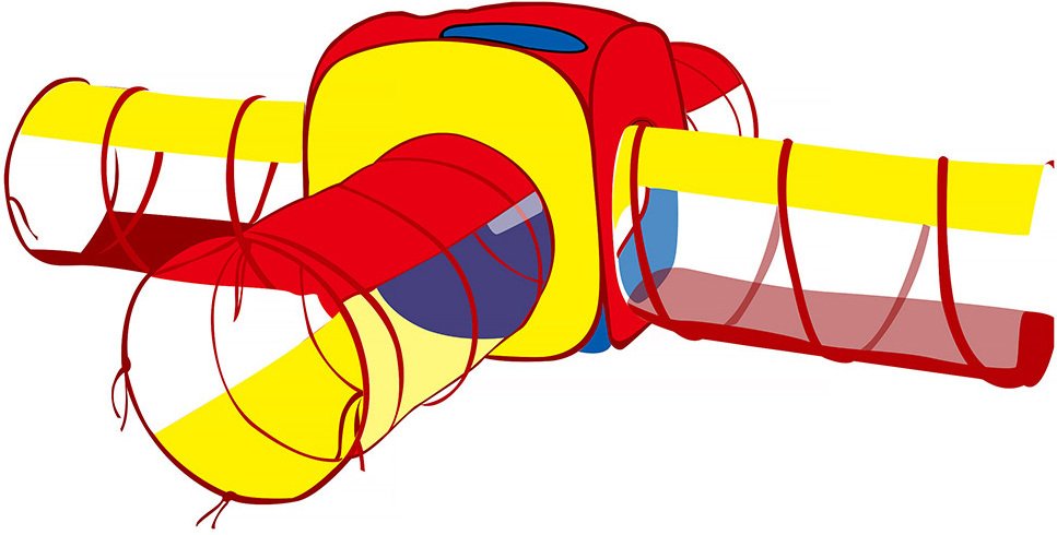 

Игровая палатка Pituso Квадрат + 4 туннеля J1088H (100 шаров)