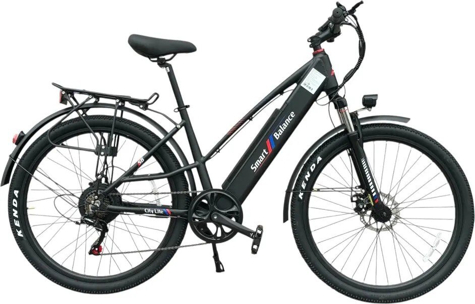 Электровелосипед Smart Balance City Lite 2025 (черный, разобранный)