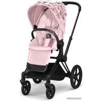 Универсальная коляска Cybex Priam (2 в 1, simply flowers pale blush, шасси chrome/black)