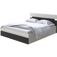 Кровать PROxSON Milton с ПМ 140x190 (дуб шамони светлый 124/черный)