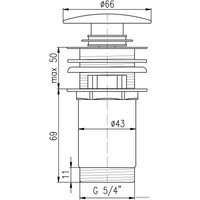 Донный клапан Slezak RAV MD0484SM