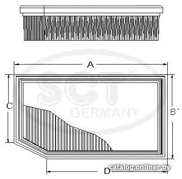 Воздушный фильтр SCT germany SB2291