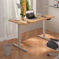 Стол WellDesk Prime 1300x675х18 с электроприводом (белый/сосна аланд полярная)