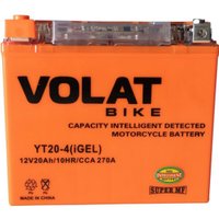 Мотоциклетный аккумулятор VOLAT YT20-4 iGel (20 А·ч)